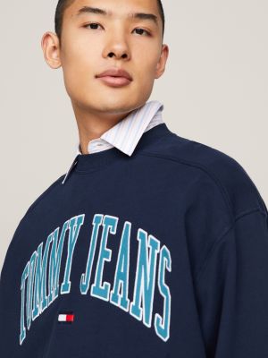 Varsity Oversized Logo Boxy Sweatshirt | Blue | Tommy Hilfiger