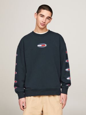 Tommy Hilfiger Men's Global Stripe Branded Zip Mock Sweatshirt, Black,  X-Small (Size:XS) : : Fashion