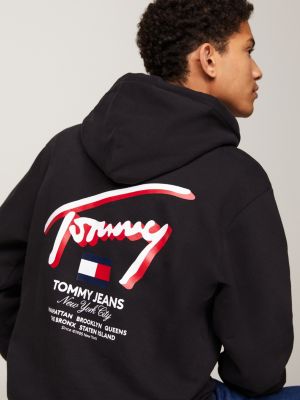 Tommy hilfiger Sudadera Con Capucha Floral Logo Negro