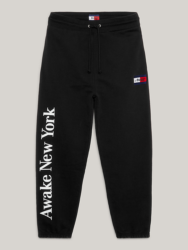 jogging décontracté tommy x awake ny à logo black pour hommes tommy jeans