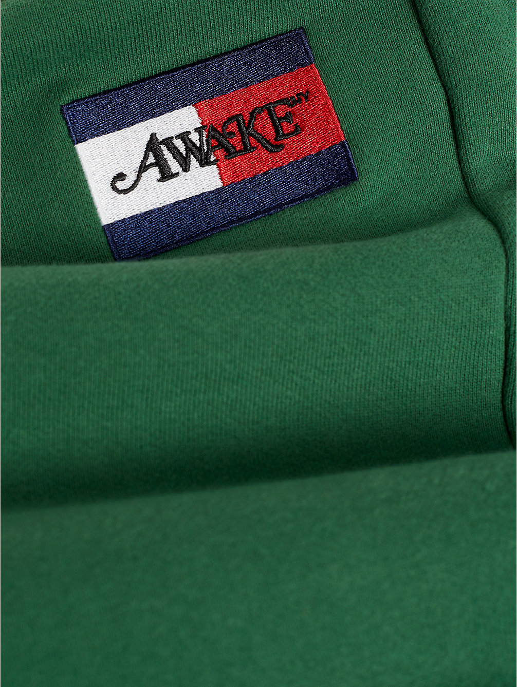 green tommy x awake ny relaxed jogger met logo voor heren - tommy jeans
