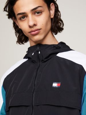 Black best sale tommy windbreaker