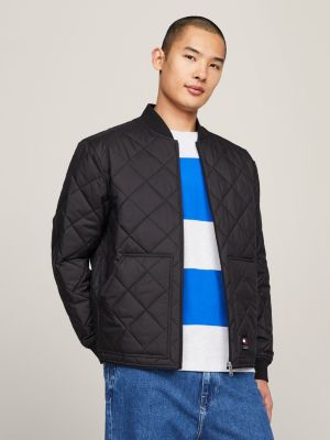 Tommy hilfiger hot sale stripe quilted bomber