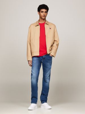 denim ryan regular straight jeans mit fade-effekt für herren - tommy jeans