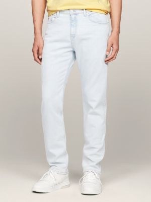 denim ethan relaxed straight jeans mit light-wash für herren - tommy jeans