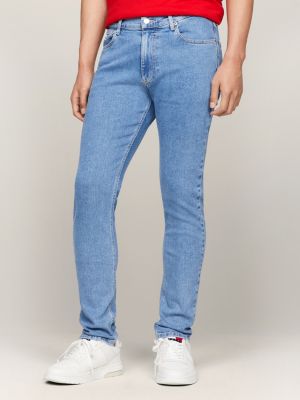 Light Blue Men's Jeans, Men's Skinny Jeans