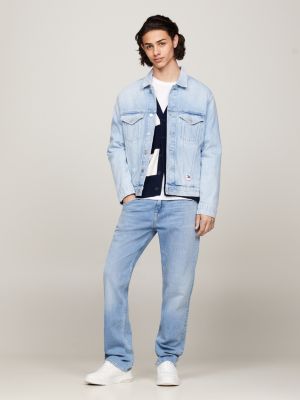 Light blue outlet trucker jacket