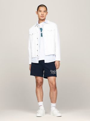 denim ryan regular fit jeansjacke im trucker-stil für herren - tommy jeans