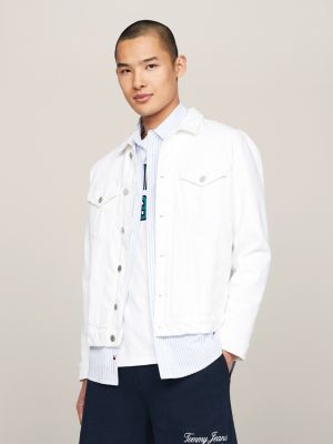 Ryan Regular White Denim Trucker Jacket White Tommy Hilfiger