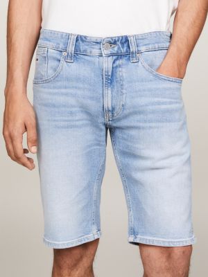 blue ronnie faded denim shorts for men tommy jeans