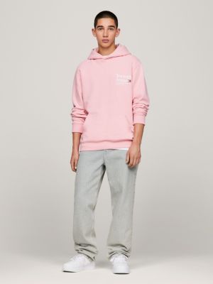 Sudadera Tommy Jeans Solid Hoodie rosa hombre