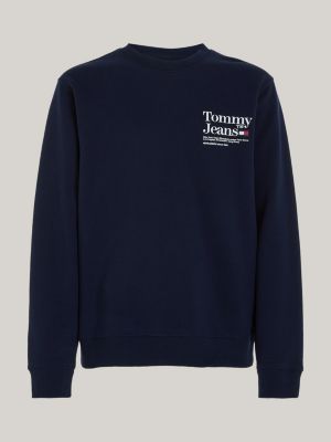 Tommy hilfiger essential logo hotsell fleece sweatshirt