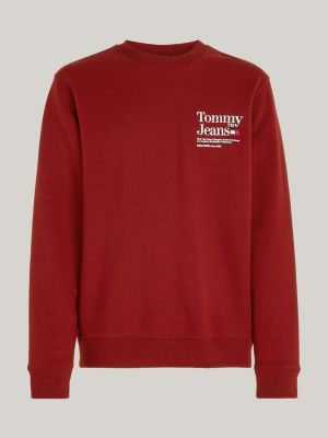 Modern Logo Fleece Sweatshirt Red Tommy Hilfiger