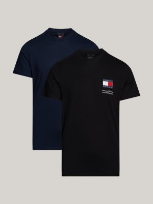NWT TOMMY HILFIGER Men SS Crew Neck Flag Logo Classic Fit T-Shirt Tee  Cotton100%