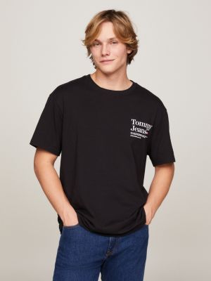 Tommy jeans t on sale shirt black