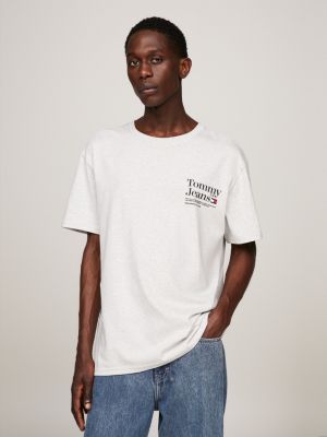 Tommy Jeans relaxed fit modern prep back logo T-shirt in white