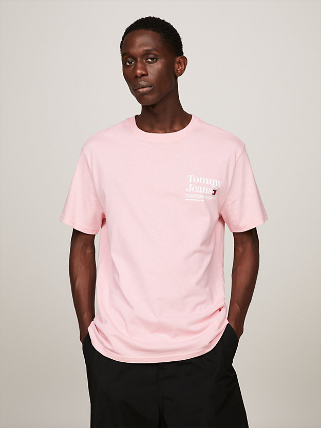 Modern Back Logo T-Shirt | Pink | Tommy Hilfiger
