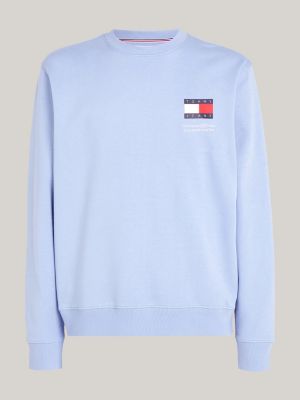 Essential Logo Crew Neck Sweatshirt | Blue | Tommy Hilfiger