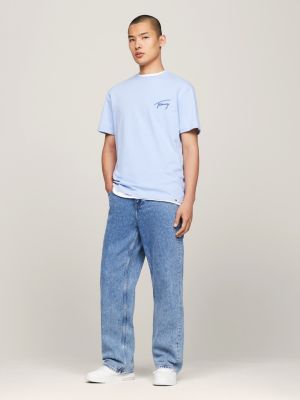 denim aiden dad baggy jeans mit mid-wash für herren - tommy jeans