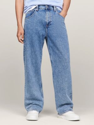 Dad Relaxed Straight TH Monogram Jeans, Blue