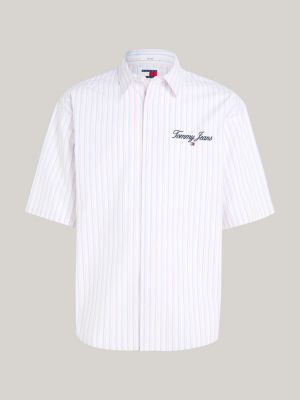 TOMMY HILFIGER Camisa de rayas con efecto acuarela - BRIGHT WHITE MULTI - TOMMY  HILFIGER TOMMY'S PADDOCK - imagen princip…