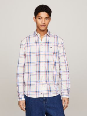 Outlet de Tommy Hilfiger: Camisa para hombre, Blanco  Camisa Tommy Hilfiger  MW0MW30661 en línea en