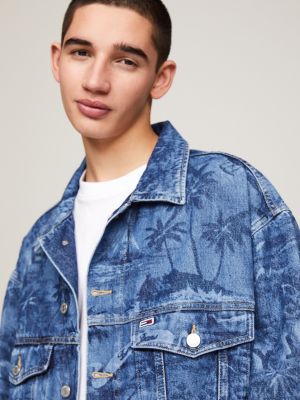 Tommy hilfiger denim jacket deals back print