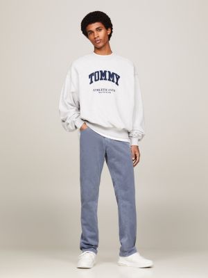blue ryan weite hose mit stückfärbung für herren - tommy jeans