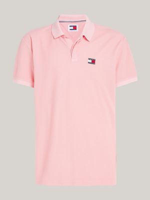 Badge Regular Fit Polo Pink Tommy Hilfiger