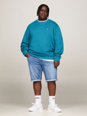 denim plus ronnie jeans-shorts mit fade-effekt für herren - tommy jeans