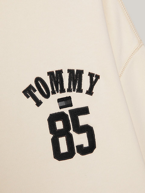 white tommy remastered 1985 collection genderneutraler hoodie für herren - tommy jeans