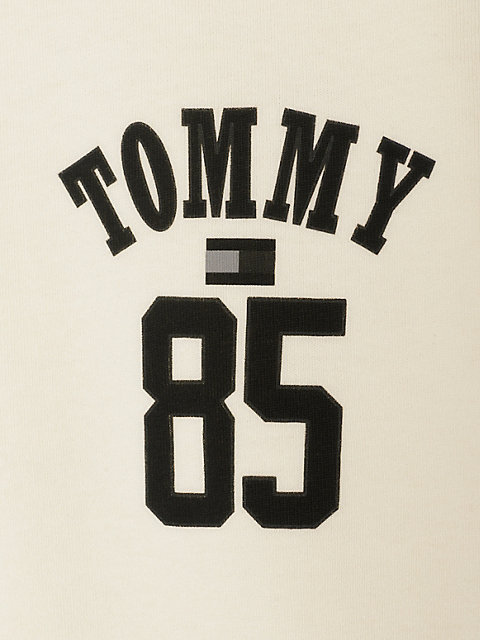 white tommy remastered genderneutrales 1985 collection relaxed fit t-shirt für herren - tommy jeans