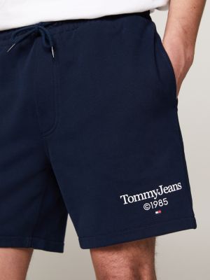 Logo Graphic Relaxed Fit Sweat Shorts Blue Tommy Hilfiger