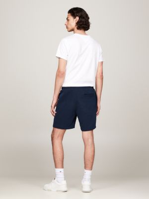 Logo Graphic Relaxed Fit Sweat Shorts | Blue | Tommy Hilfiger