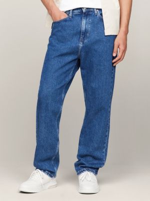 Dad Relaxed Straight TH Monogram Jeans, Blue