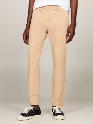 Beige slim 2024 fit chinos