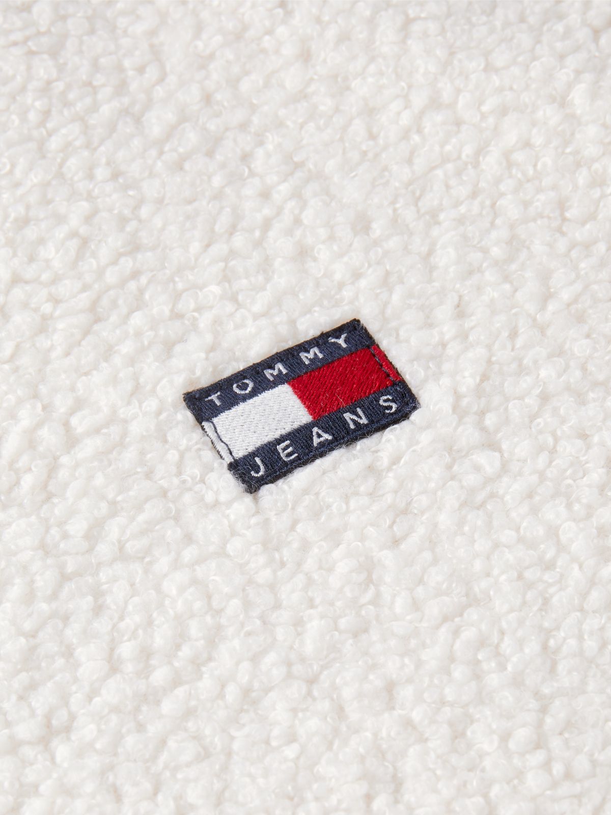 Badge Teddy Jacket — Beige