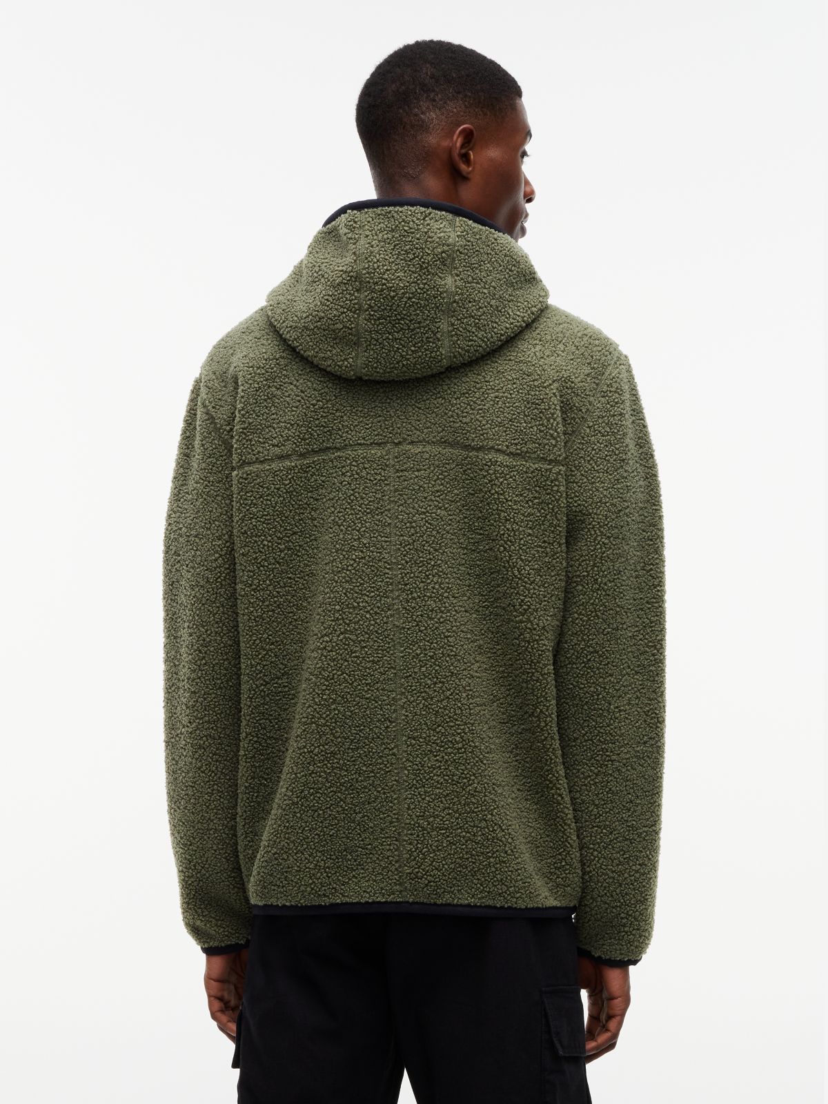 Badge Teddy Jacket — Green