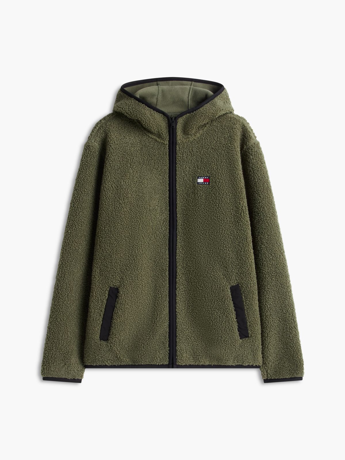 Badge Teddy Jacket — Green