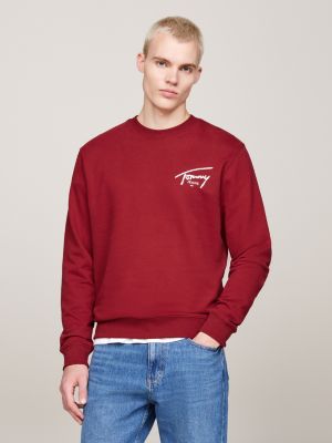 Signature Logo Back Graphic Sweatshirt Red Tommy Hilfiger