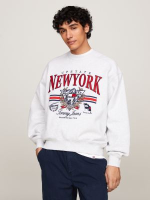 Sweat boxy Prep Explorer Gris Tommy Hilfiger