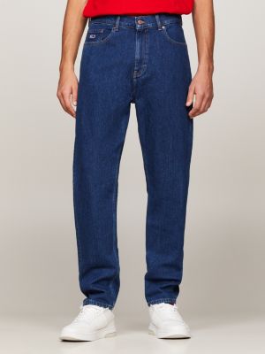 Tommy Jeans cotton skater tapered carpenter jeans in mid wash