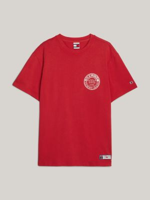 camiseta tommy jeans international games red de hombres tommy jeans