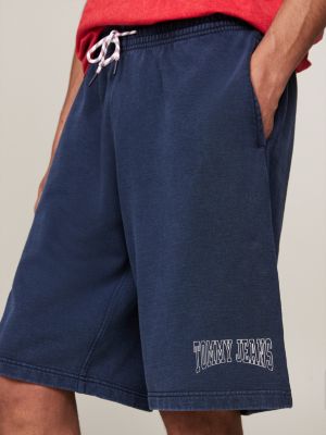 blue archive basketball sweat shorts for men tommy jeans