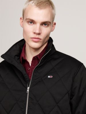 veste matelassée noir pour hommes tommy jeans