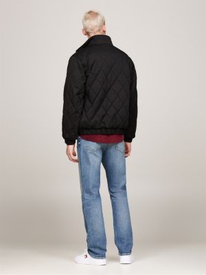 veste matelassée noir pour hommes tommy jeans