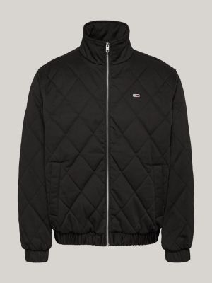 veste matelassée noir pour hommes tommy jeans