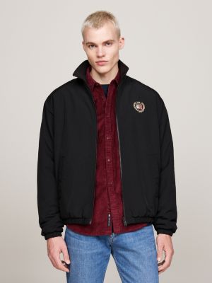 veste décontractée réversible en polaire noir pour hommes tommy jeans