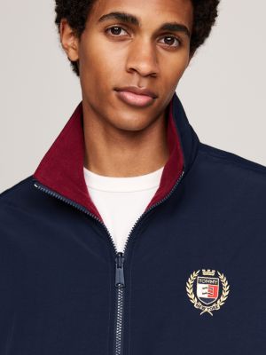 blau relaxed fit wendejacke mit polar-fleece für herren - tommy jeans