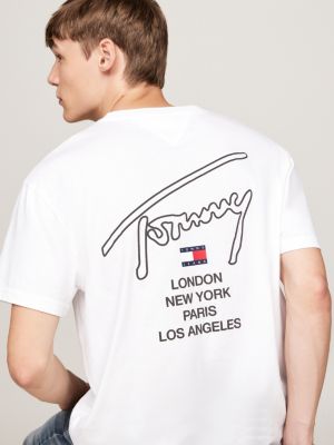 Signature Back Logo T Shirt White Tommy Hilfiger